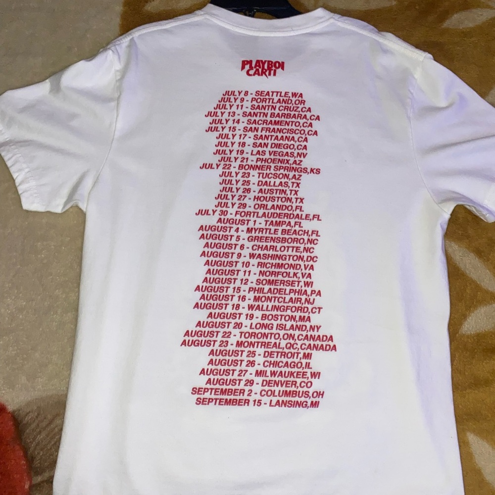 Playboi Carti Tour T-Shirt Gift For Fans
White T-Shirt
